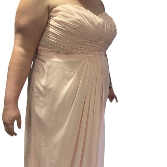 EUC David's Bridal dress size 20 light pink bridesmaid - Picture 15 of 15